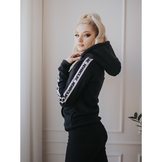Damska Bluza Z Kapturem New Bad Line Classic Lampas Czarna New Bad Line L Urbancity.pl