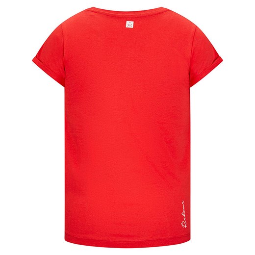 T-shirt chłopięce czerwony Retour z krótkimi rękawami z bawełny 