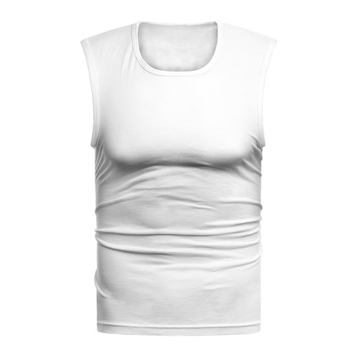 Koszulka bezrękawnik am10 - biała Risardi 3XL Risardi