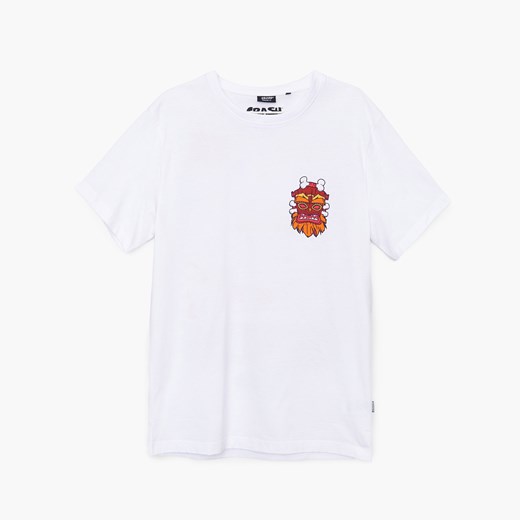 Cropp - Koszulka z nadrukiem Crash Bandicoot - Biały Cropp M Cropp