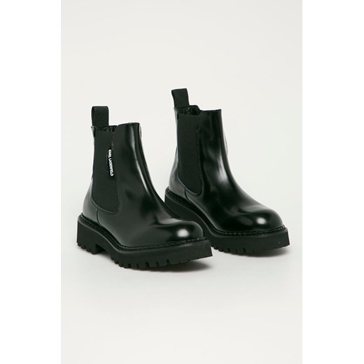 Karl Lagerfeld - Sztyblety skórzane Karl Lagerfeld 35 okazyjna cena ANSWEAR.com