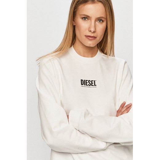 Diesel bluza damska biała bawełniana 