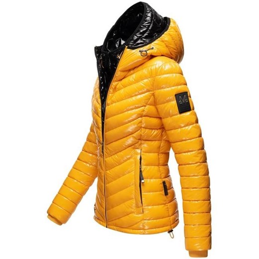 Marikoo LENNJAA Damska kurtka zimowa z dwoma kapturami, żółto-czarna - Rozmiar:XS Marikoo S WARAGOD.pl