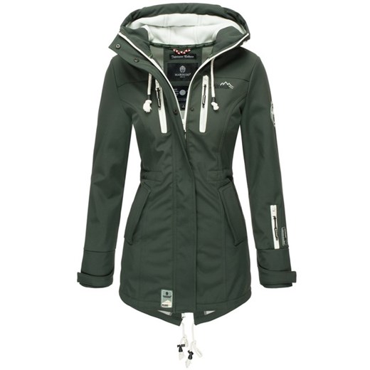 Damska zimowa kurtka softshell Marikoo ZIMTZICKE z kapturem, oliwkowa - Rozmiar:XS Marikoo XXL WARAGOD.pl