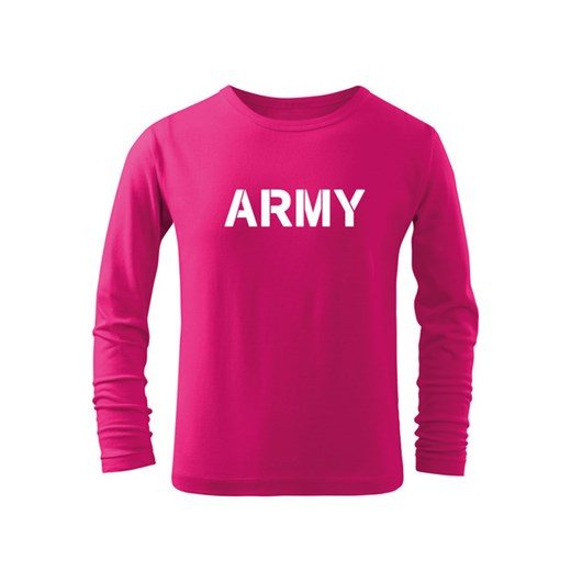 WARAGOD dziecięca koszulka z długim rękawem Army, różowa - Rozmiar:4Lata/110cm Waragod 4Lata/110cm WARAGOD.pl