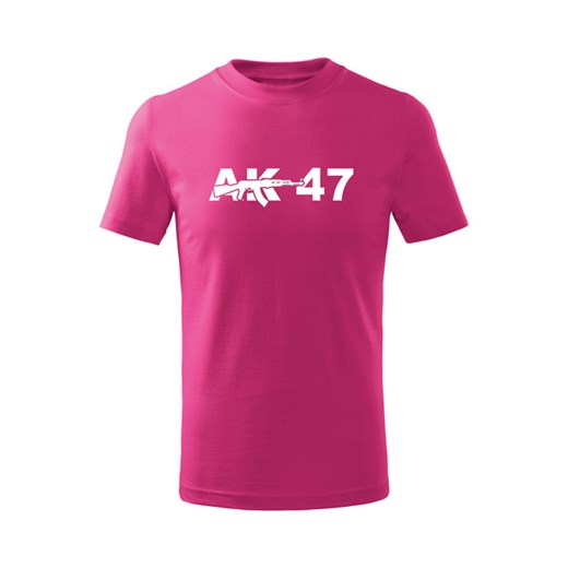 WARAGOD koszulka dziecięca AK47 krótki rękaw , różowa - Rozmiar:4Lata/110cm Waragod 8Lat/134cm WARAGOD.pl