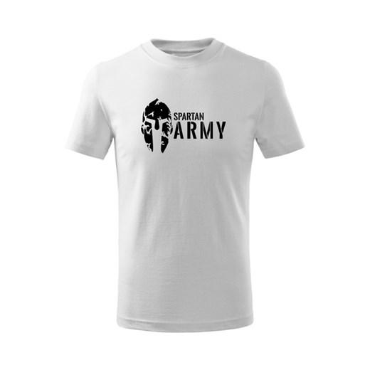 WARAGOD koszulka dziecięca Spartan army krótki rękaw , biała - Rozmiar:4Lata/110cm Waragod 10lat/146cm WARAGOD.pl