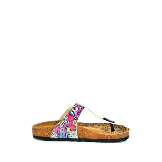 Japonki w kolorze białym ze wzorem Calceo 38 wyprzedaż Limango Polska