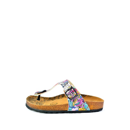 Japonki w kolorze białym ze wzorem Calceo 38 okazja Limango Polska