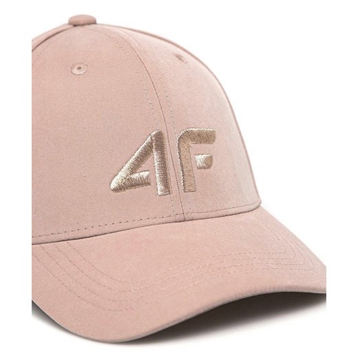 Damska czapka z daszkiem pudrowy róż 4F MIDSHOP CAD001-20S Różowy S M an-sport