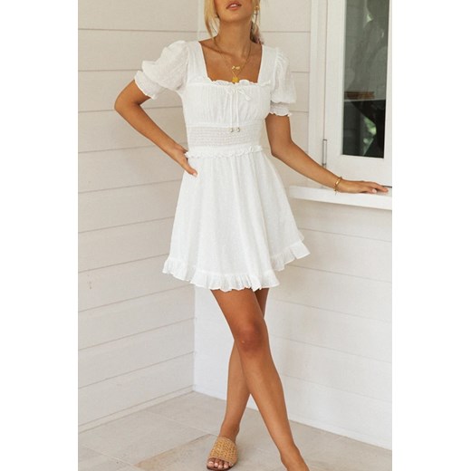Sukienka IVET mini biała 