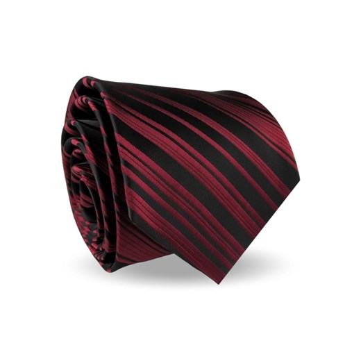 Krawat Męski Elegancki Modny Klasyczny szeroki czarny w paski z połyskiem G539 Dunpillo okazyjna cena ŚWIAT KOSZUL
