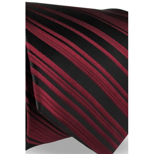 Krawat Męski Elegancki Modny Klasyczny szeroki czarny w paski z połyskiem G539 Dunpillo ŚWIAT KOSZUL okazja