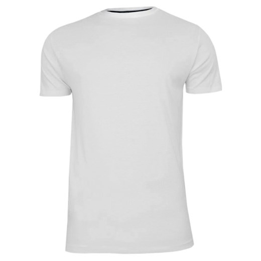 T-Shirt Biały Bawełniany Męski Bez Nadruku -Brave Soul- Koszulka, Krótki Rękaw, Basic TSBRSSS21GRAILopticwhite ze sklepu JegoSzafa.pl w kategorii T-shirty męskie - zdjęcie 115646624