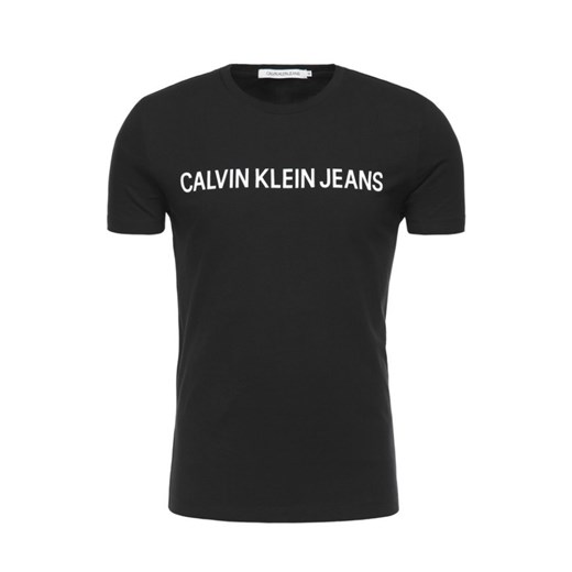 T-SHIRT MĘSKI CALVIN KLEIN JEANS J30J307855 CZARNY (XL) Calvin Klein XL okazja Royal Shop