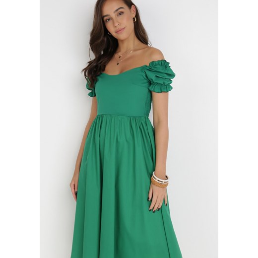 Zielona Sukienka Maryrien S Born2be Odzież