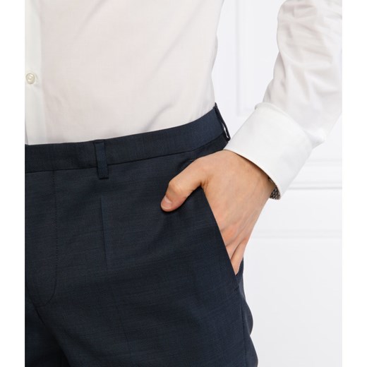 HUGO Wełniane spodnie Hesten212 | Slim Fit 52 Gomez Fashion Store