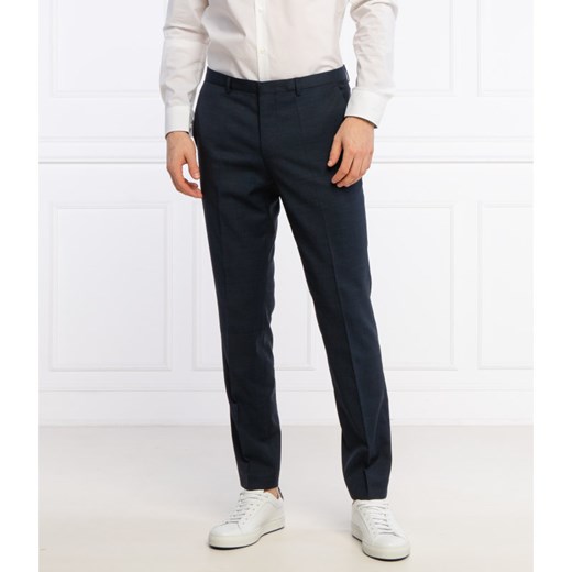 HUGO Wełniane spodnie Hesten212 | Slim Fit 52 Gomez Fashion Store