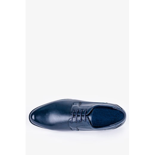 Granatowe buty wizytowe sznurowane Badoxx MXC455/7 okazyjna cena Casu.pl