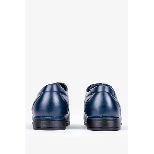Granatowe buty wizytowe sznurowane Badoxx MXC455/7 Casu.pl promocja