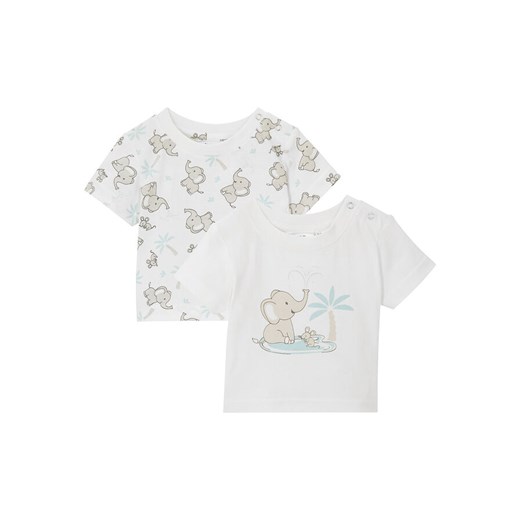 T-shirt niemowlęcy (2 szt.), bawełna organiczna | bonprix 68/74 bonprix