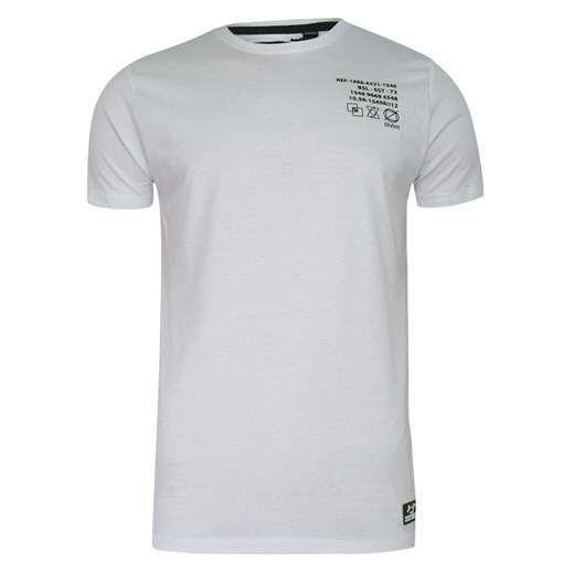 T-Shirt Bawełniany Biały z Nadrukiem, Męski, Koszulka, Krótki Rękaw -Brave Soul TSBRSSS21DEMETERwhite ze sklepu JegoSzafa.pl w kategorii T-shirty męskie - zdjęcie 115788144