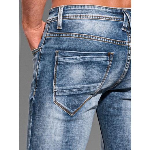 Spodnie męskie jeansowe 1107P - niebieskie Edoti.com 32 Edoti.com