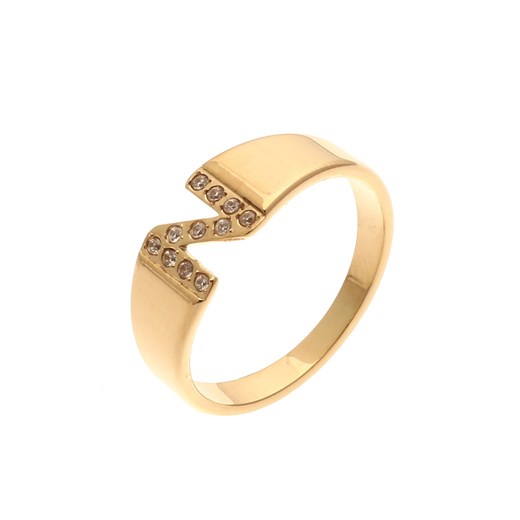 Złoty pierścionek Vezzi ze złota z cyrkonią 