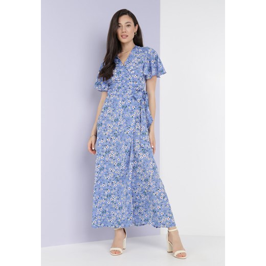 Niebieska Sukienka Theminophe ze sklepu Born2be Odzież w kategorii Sukienki - zdjęcie 115840951