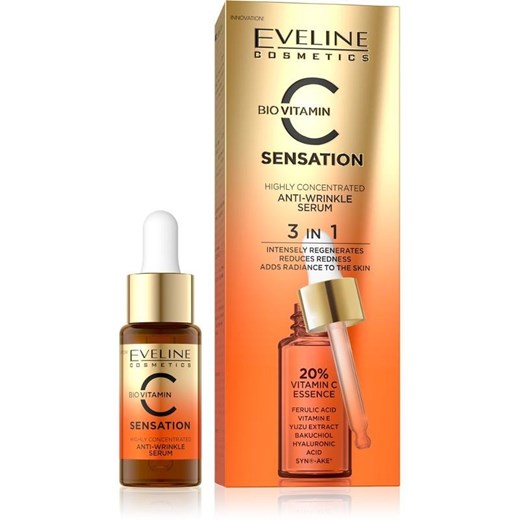 Eveline, Bio Vitamin C Sensation, silnie odmładzające serum przeciwzmarszczkowe, 18 ml Eveline smyk