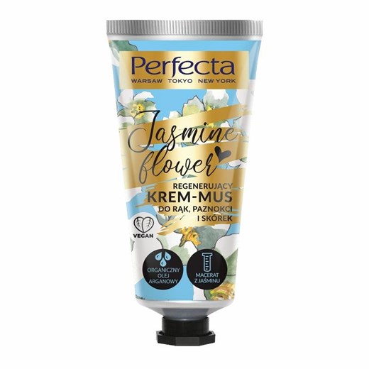 Perfecta, Jasmine Flower, krem-mus regenerujący do rąk, paznokci i skórek, 50 ml Perfecta smyk