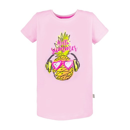 T-shirt dziewczęcy, jasnoróżowy, ananas, Tup Tup Tup Tup 140 smyk