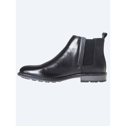 Buty zimowe męskie BIG STAR czarne bez zapięcia