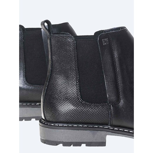 Buty zimowe męskie BIG STAR skórzane