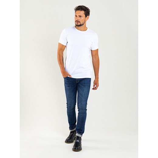 Koszulka męska bawełniana biała Basic 101 ze sklepu Big Star w kategorii T-shirty męskie - zdjęcie 115850063