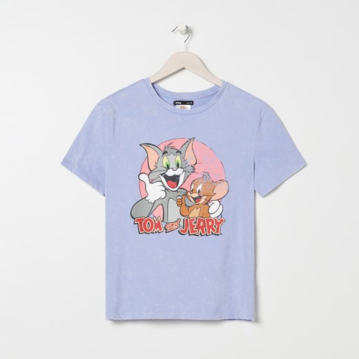Sinsay - Koszulka Tom i Jerry - Niebieski Sinsay XL Sinsay
