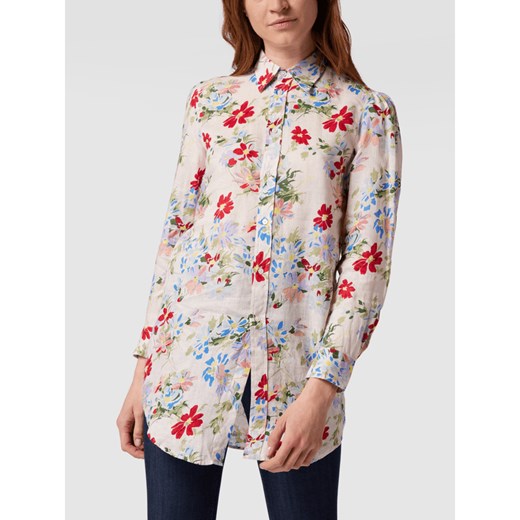 Długa bluzka z czystego lnu z kwiatowym wzorem Polo Ralph Lauren 40 Peek&Cloppenburg 