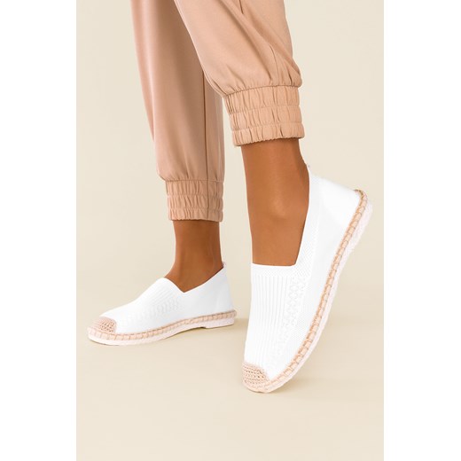 Białe espadryle Casu slip on 2201-2/8 Casu okazja Casu.pl