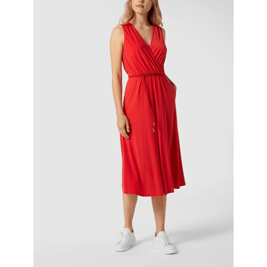 Sukienka Ralph Lauren bez rękawów czerwona midi 