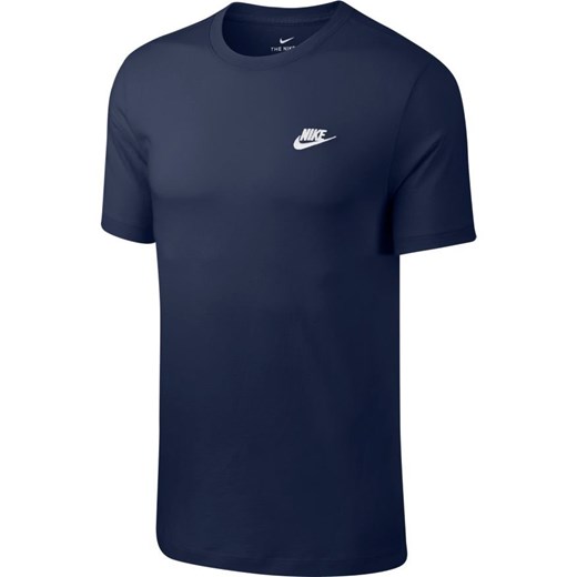 T-shirt męski granatowy Nike sportowy z krótkimi rękawami 