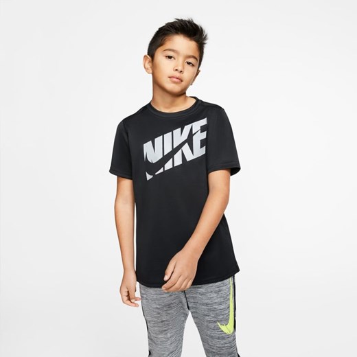 T-shirt chłopięce Nike z dzianiny z krótkim rękawem 