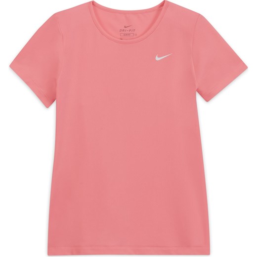 Różowa bluzka dziewczęca Nike z krótkim rękawem 
