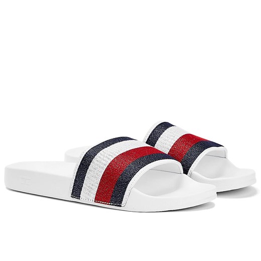 Tommy Hilfiger Signature Shimmer Pool Slides > FW0FW05658-YBR Tommy Hilfiger 37 streetstyle24.pl
