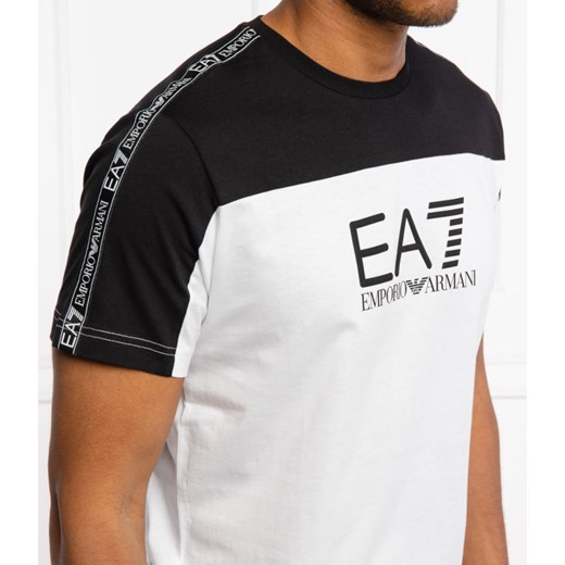 T-shirt męski Emporio Armani bawełniany w stylu młodzieżowym z krótkim rękawem 