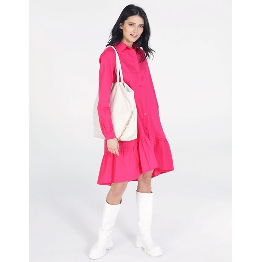 UNISONO Dłuższa koszula - 158-28425 FUXIA Unisono L promocyjna cena Unisono