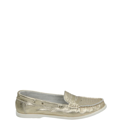 VENEZIA Złote mokasyny damskie - 69721Y3505 GOLD Venezia 38 Venezia
