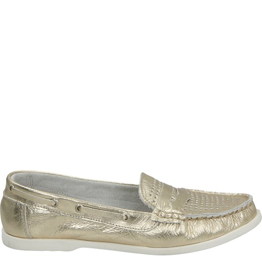 VENEZIA Złote mokasyny damskie - 69721Y3505 GOLD Venezia 39 Venezia
