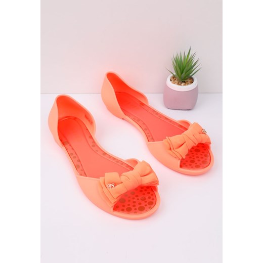 Balerinki meliski pomarańcz neon 9 Meino Yourshoes 36 YourShoes okazja