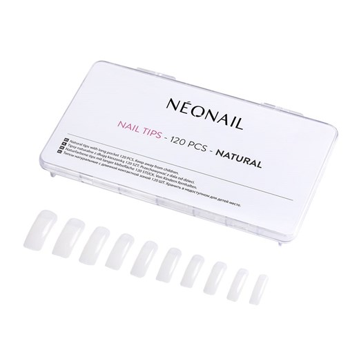 NeoNail, Nail Tips, naturalne tipsy z długą kieszonką, 120 szt. Neonail smyk promocyjna cena