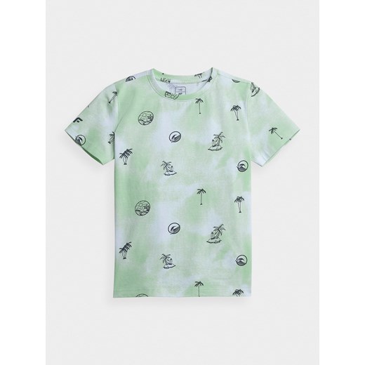 T-shirt chłopięce 4F dzianinowy z krótkim rękawem